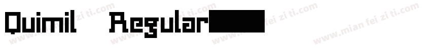 Quimil Regular字体转换